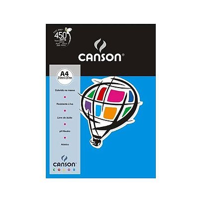 PAPEL COLOR PLUS 120G 50X65CM  AZUL MAR