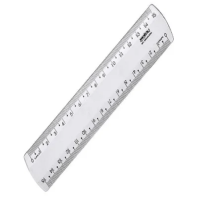 REGUA PLASTICA 015CM CRISTAL