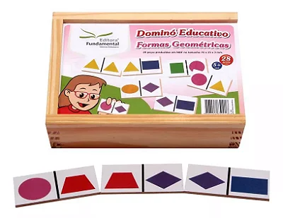 DOMINO FORMAS GEOMETRICAS MDF 28PCS