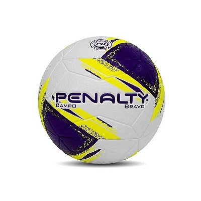 BOLA DE FUTEBOL DE CAMPO BRAVO XXIII BCO/AMARELA
