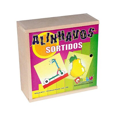 ALINHAVOS 10 PECAS CAIXA MADEIRA