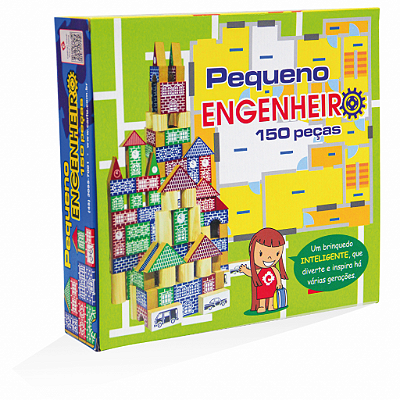PEQUENO ENGENHEIRO MDF 180PCS CAIXA PAPELAO