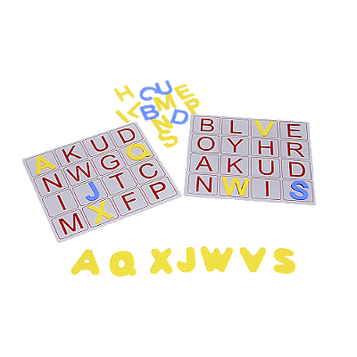 ALFABETO BINGO DE LETRAS EVA 196PCS EMBALAGEM PLAS