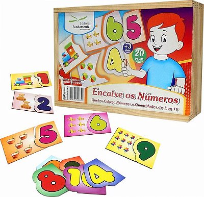 QUEBRA CABECA ENCAIXE OS NUMEROS 1 AO 10
