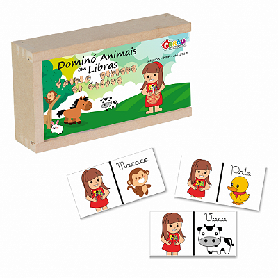 DOMINO DE ANIMAIS EM LIBRAS