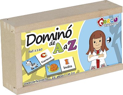 DOMINO A A Z - MDF - 28 PC - CX. MAD.