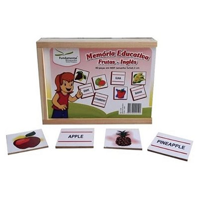 MEMORIA EDUCATIVA FRUTAS EM INGLES