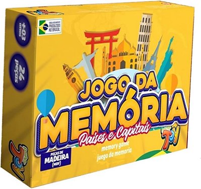 MEMORIA PAISES E CAPITAIS 24PCS MDF