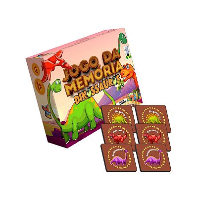 MEMORIA DINOSSAUROS 24PCS MDF 3MM