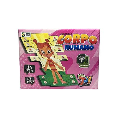APRENDENDO O CORPO HUMANO 14PCS MDF