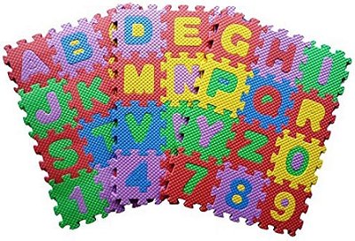 EVA TATAME 7X7 ALFANUMERICO 36PC SORTIDO