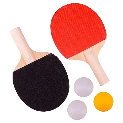 RAQUETE PARA PING PONG + BOLAS UNIDADE KP-55