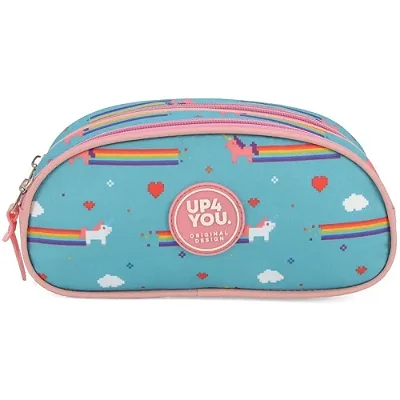 ESTOJO TECIDO UP4YOU GIRL POWER GRANDE AZUL 2Z