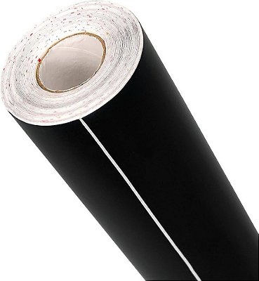 ADESIVO CONTACT 45CMX10M PRETO FOSCO METRO