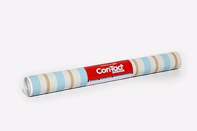 ADESIVO CONTACT 45CMX10M LISTRADO 2 METRO