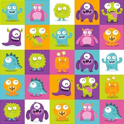 ADESIVO CONTACT 45CMX10M FANTASIA MONSTER METRO