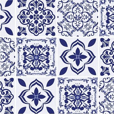 ADESIVO CONTACT 45CMX10M AZULEJO PORTUGUES METRO