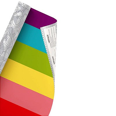 ADESIVO CONTACT 45CMX10M LEOTACK LOVE ARCO IRIS