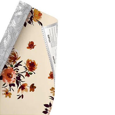 LEOTACK FLORAL BEGE 45CMX10M 80 MIC ROLO LEOARTE