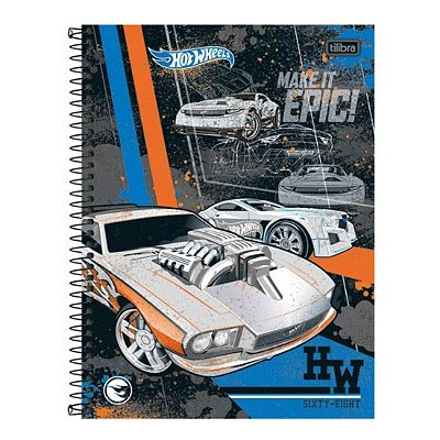 CADERNO UNIVERSITARIO C.DURA 200F/10M HOT WHEELS