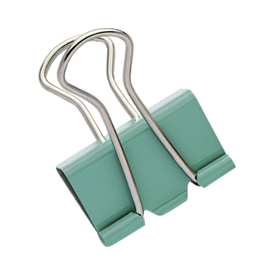 BINDER CLIPS VERDE 25MM CAIXA COM 7