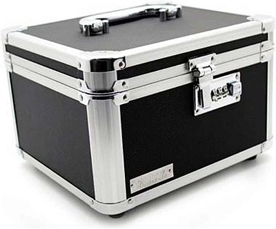 CAIXA ORGANIZADORA PRETO GRANDE COM CHAVE