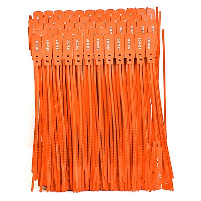 LACRE NUMERADO 23CM 100UN LARANJA
