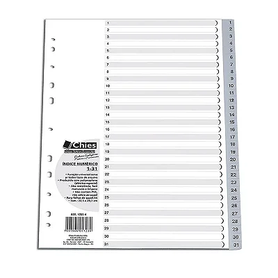 INDICE SEPARADOR 1/31 A-4