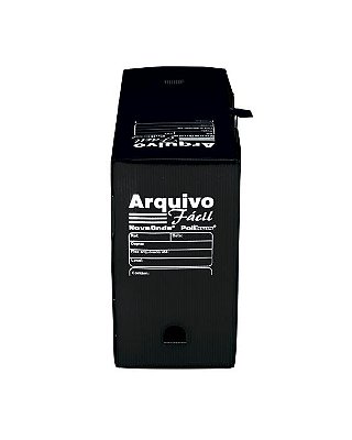 CAIXA ARQUIVO FACIL PRETA