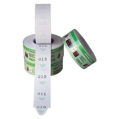 BOBINA DE SENHA 3 DIGITOS VERDE