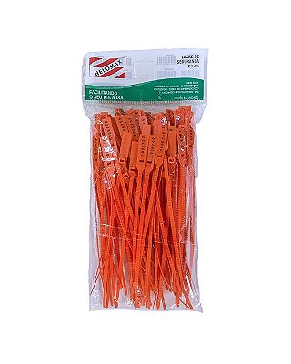 LACRE NUMERADO 23CM 100UN LARANJA