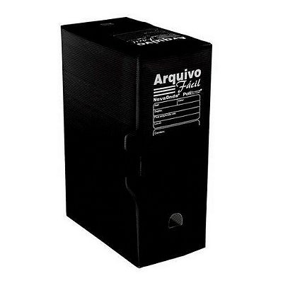 CAIXA ARQUIVO FACIL ECONOMICO - PRETO