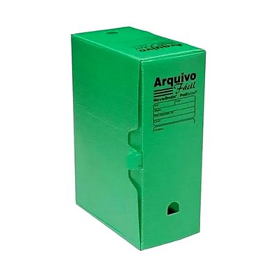 CAIXA ARQUIVO FACIL ECONOMICO - VERDE