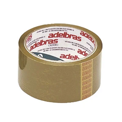 FITA ADESIVA PLASTICA 48MMX050M MARROM