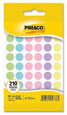 ETIQUETA TIPO REDONDA PASTEL COM 210