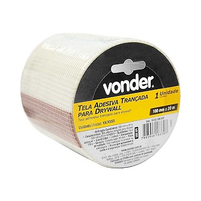 TELA TRANCADA P/DRYWALL 100MMX20M VONDER
