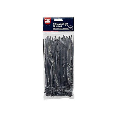 ABRACADEIRA DE NYLON PRETO 2,5X200MM PCT C/100 YI