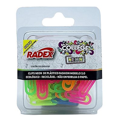 CLIPS COLORIDO N.02 NEON C/100 UNIDADES