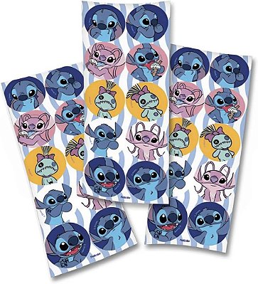ADESIVOS DECORADOS STITCH NEW 9,5X23CM PCT.C/30 1
