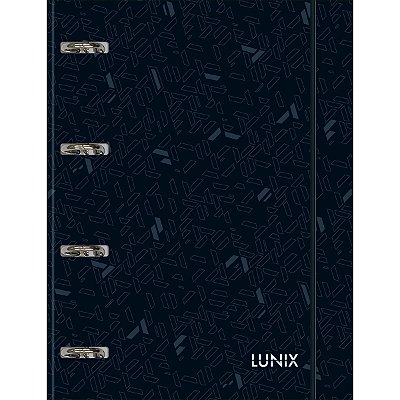 CADERNO ARGOLADO LUNIX PRETO