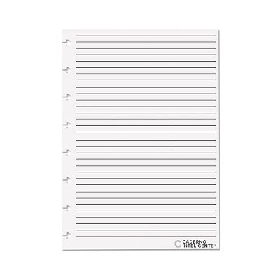 REFIL CADERNO INTELIGENTE A5 PAUTADO 90G. 50FLS.