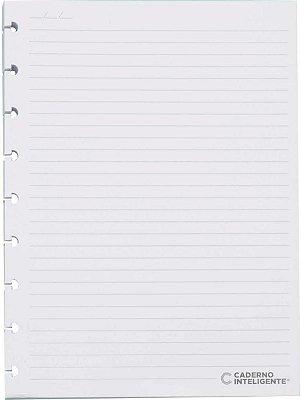 REFIL CADERNO INTELIGENTE MEDIO PAUTADO 90G. 50FL