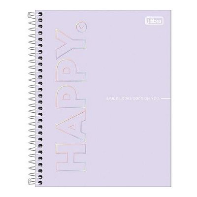 CADERNO COLEGIAL C.DURA 080F/01M HAPPY