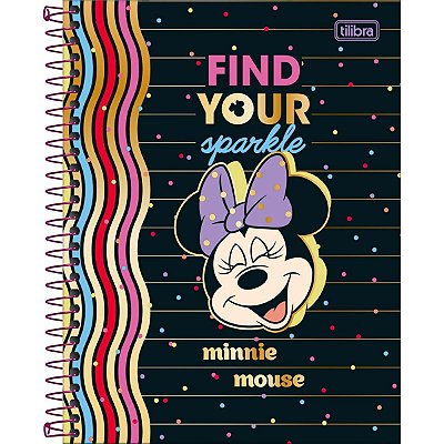 CADERNO COLEGIAL C.DURA 160F/10M MINNIE