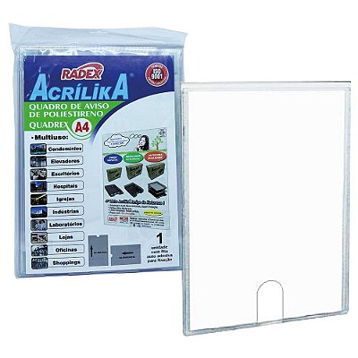 EXPOSITOR MULTIUSO A-4 ACRILICO CRISTAL