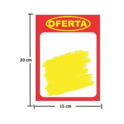 CARTAZ OFERTA PAPEL DUPLEX 015X021CM AM