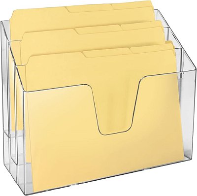 ORGANIZADOR PARA ESCRITORIO HORIZONTAL CRISTAL