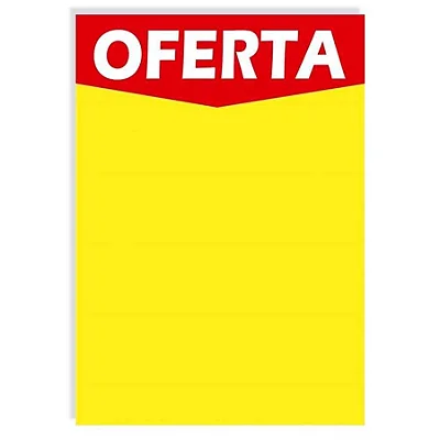 CARTAZ OFERTA PAPEL DUPLEX 021X029CM AM