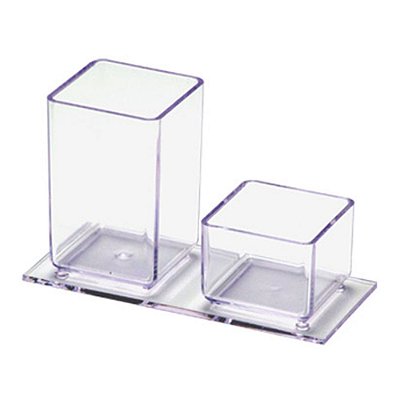 PORTA LÁPIS E CLIPS CRISTAL ACRIMET