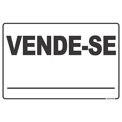 CARTAZ VENDE-SE PVC C/FITA